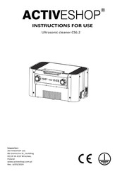 activeshop CS6.2 Instructions For Use Manual