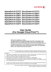 Fuji Xerox DocuCentre-VI C3370 User Manual
