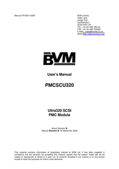 BVM PMCSCU320 User Manual