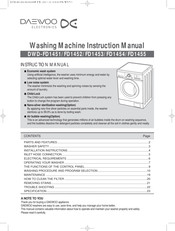 DAEWOO ELECTRONICS DWD-FD1451 Instruction Manual