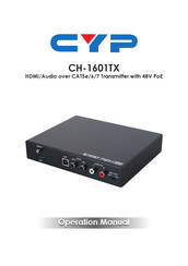 CYP CH-1601TX Operation Manual