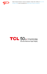 TCL 50 Pro NXTRAPER Manual