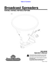 Land Pride FSP300 Operator's Manual