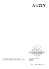 Hans Grohe AXOR Starck 10926 1 Series Installation/User Instructions/Warranty