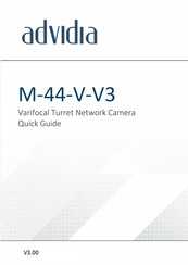 advidia M-44-V-V3 Quick Manual