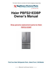 Haier PBFS21EDBP Owner's Manual