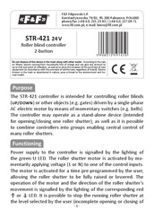 F&F STR-421 24 V Manual