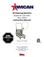 Omcan OF-CN-0057 Instruction Manual