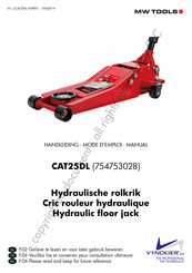 MW TOOLS CAT25DL Manual
