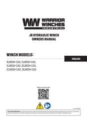 Warrior Winches 30JR03H-CAD Owner's Manual