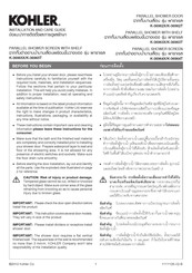 Kohler K-36962X Installation And Care Manual