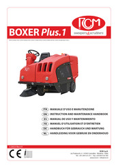 Rcm BOXER Plus.1 Instruction And Maintenance Handbook