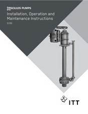 ITT Goulds Pumps 5150 Installation, Operation And Maintenance Instructions