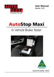 AutoTest AutoStop Maxi User Manual
