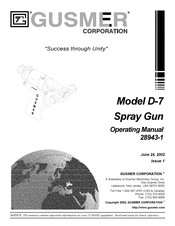GUSMER D-7 Operating Manual