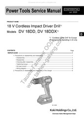 Koki Holdings DV 18DDX Service Manual