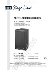 IMG STAGELINE PAK-210MK2 Instruction Manual