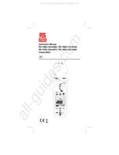 RS PRO 162-4455 Instruction Manual