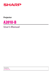 Sharp A201U-B User Manual