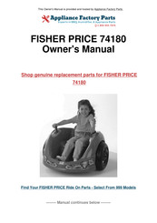 Fisher-Price POWER WHEELS WILD THING Owner's Manual With Assembly Instructions