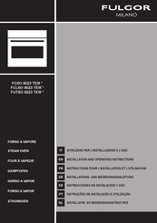 Fulgor Milano ATMOS FCSO 6023 TEM Series Installation And Operating Instructions Manual