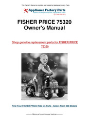 Fisher-Price POWER WHEELS Bubble Tractor Owner's Manual With Assembly Instructions