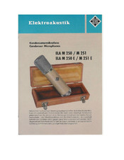 Telefunken ELA M 250 E Manual