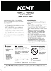 KENT KFT142-210 Owner's Instruction Manual