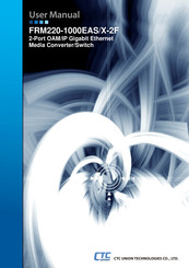 CTC Union FRM220-1000EAS/X-2F User Manual