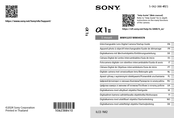 Sony alpha 1 II Startup Manual