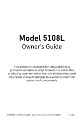 Voxx Electronics Avital 5108L Owner's Manual