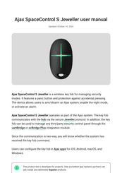 AJAX SpaceControl S Jeweller User Manual