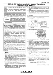 Kyowa BER-A-17S Instruction Manual