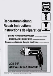 Fein ASzxeu 636-1 Kinetik Repair Instructions
