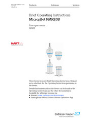 Endress+Hauser Micropilot FMR20B Brief Operating Instructions