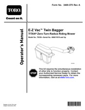 Toro E-Z Vac 79330 Operator's Manual