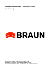 Braun DigiFrame 21269 User Manual