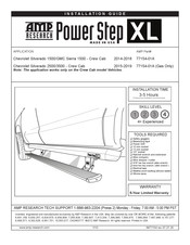 AMP Research Power Step XL 77154-01A Installation Manual
