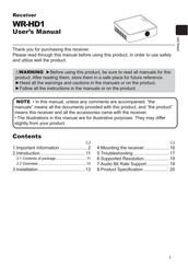 Optoma WHD100R User Manual