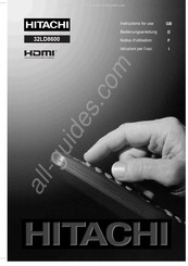 Hitachi 32LD8600 Instructions For Use Manual