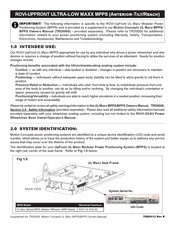 Motion Concepts ROVI UpFront UL Maxx MPPS Supplement Manual