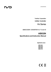 NSD ABSOCODER AB932N Specifications And Instruction Manual