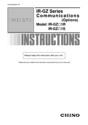 Chino IR-GZ 1R Series Instructions Manual