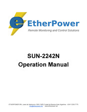EtherPower SUN-2242N Operation Manual