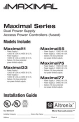 Altronix Maximal33 Installation Manual