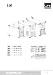 GYS PROTIG 231 DC FV Manual