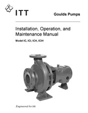 Itt Goulds Pumps IC Installation, Operation And Maintenance Manual