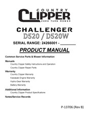 Country Clipper Challenger D520W Product Manual