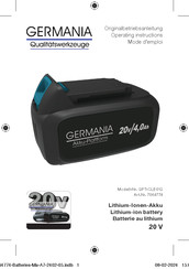 Germania GPT-CLB012 Operating Instructions Manual