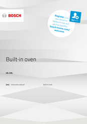 Bosch HB 53B Series Instruction Manual